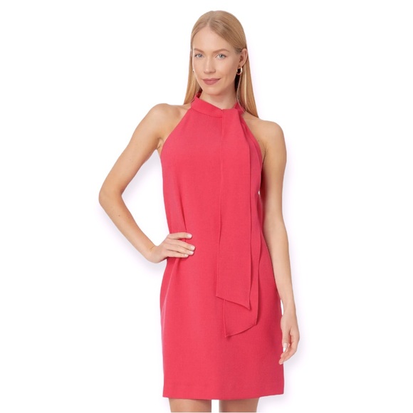 Vince Camuto Dresses & Skirts - Vince Camuto Crepe Bow Neck Halter Dress